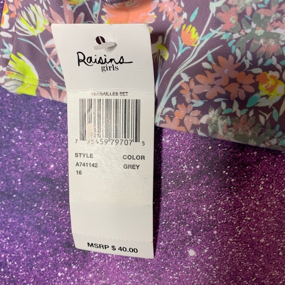 Raisins- Floral Bikini Top size 16 - Picture 4 of 6